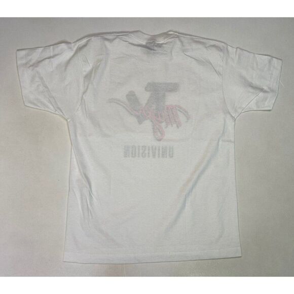 VINTAGE TV Mujer Univision Graphic T-shirt Men XL 90s Single Stitch - Picture 5 of 7